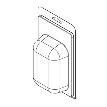 Visipak Thermoform-CLAMSHELL-#405 / #106-8.250-4.938-4.750-3.063-1.688-0.015-CLEAR, 300PK 405TF